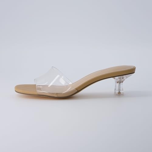 Women's Doral Lucite Kitten heel mule sandals +Memory Foam, Wide Widths Available