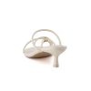 Maui Strappy Womens Sandals with Kitten Heels ?C Vegan Leather Slip On Dress Sandals for Women, Square Toe Wedding Shoes