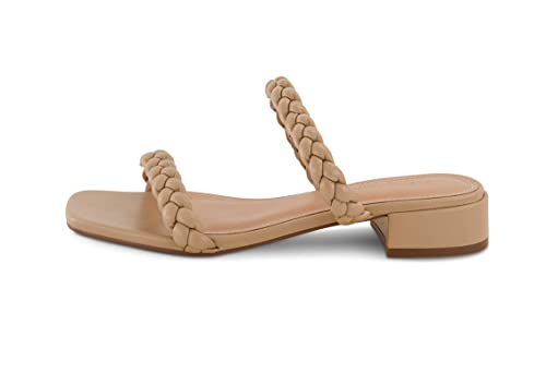Women's Nestar Braided Low Block Heel Sandal +Memory Foam