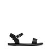 Women's Ankle Strap Flat Sandals Open Toes One Band Buckle Summer Dressy Sandals