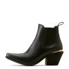 Womens Bradley Pointed Toe Chelsea Casual Boots Ankle Mid Heel 2-3" - Brown
