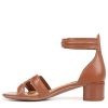 Women's Nora Ankle Strap Low Block Heel Sandal Heeled