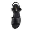 ??Stacie?? ~ Women Open Toe Lug Sole Mid Block Heeled Sandals with Adjustable Ankle Strap