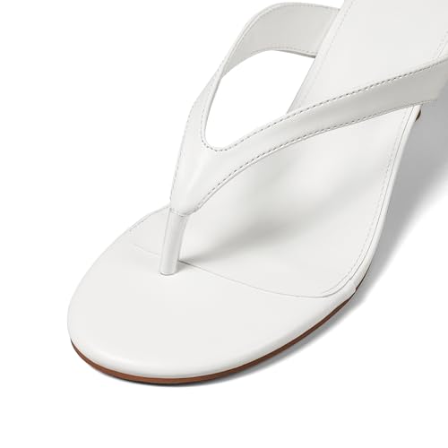 Womens Kitten Heel Sandals Round Open Toe Flip Flop Heels One Strap Slides Short Heeled Sandals for Women