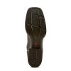 Womens Buckley Square Toe Casual Boots Mid Calf Low Heel 1-2" - Black