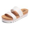 31jXCygkl5L.jpg Flatform Platform Sandals Women Arch Support Beach Slides Orthotic Summer Causal Cork Footbed Adjustable Lightweight Thick Sole