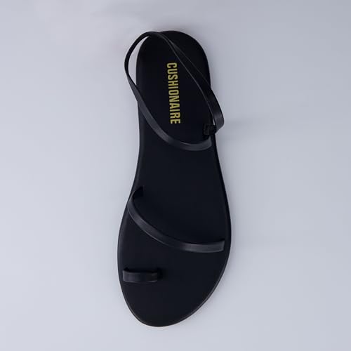 CHAI Women’s Strappy Sandals – Flat Sandals for Women, Comfortable Beach Sandals, Summer Slip-On Shoes, Casual Dressy Sandals