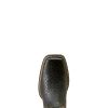 Womens Buckley Square Toe Casual Boots Mid Calf Low Heel 1-2" - Black