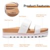 41705lhgAUL.jpg Flatform Platform Sandals Women Arch Support Beach Slides Orthotic Summer Causal Cork Footbed Adjustable Lightweight Thick Sole