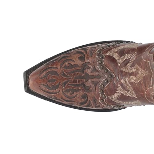 Red Braylynn Women's Western Leather Boots 52411