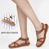 Womens Sandals Summer Dressy Gladiator Flat Comfortable Walking Shoes Non Slip Casual Beach Ladies Sandal