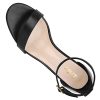 Chunky Heels for Women Strappy Platform Sandals Open Toe Heeled Sandals Ankle Strap Adjustable Buckle Lucite Chunky High Heel