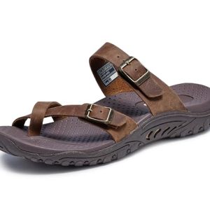 Women's Reggae-Carribean-Double Buckle Toe Thong Slide Sandal
