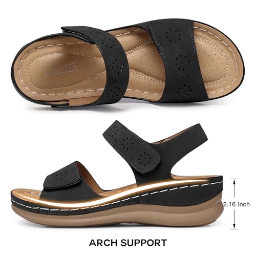 Flat Sandals for Women Dressy: Comfortable Flats Sandals Women Open Toe Ankle Strap Walking Shoes Summer