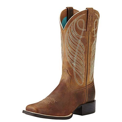 Women's Round Up Wide Square Toe Western Boot