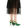 Womens Slingback High Heels Stiletto Pointed Closed Toe Pumps