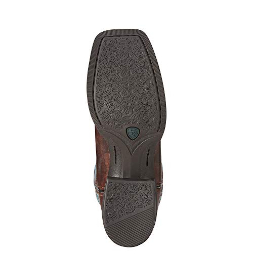 Women's Round Up Wide Square Toe Western Boot