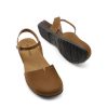 41twAg4PZgL.jpg Women's Closed Toe Sandals Arch Support Comfort Cork Footbed Flat Sandals Summer Shoes