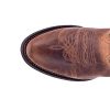 51110 Maddie Black Leather R Toe Womens Western Cowboy Boots