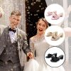 Women's Bowknot Low Chunky Heels Mules Sandals Slip on Pleated Bow Heels Wedding Bridal Party Dress Shoes